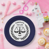 Assiettes En Carton Plaques de papier pour les études de droit (Fête)