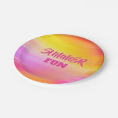 Assiettes En Carton Plaques de papier pour les loisirs d'été 7" (Angle)