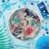 Assiettes En Carton Plaques de papier pour oiseaux de printemps - Pein (Fête)
