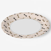 Assiettes En Carton Plaques de papier pour os de chien (Angle)