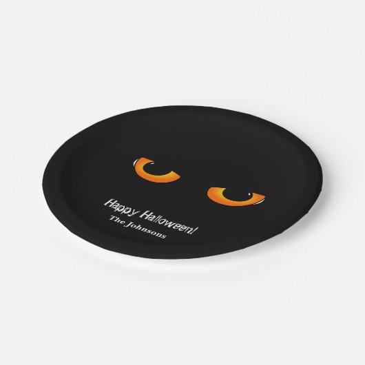 Assiettes En Carton Plaques de papier pour partie Halloween Black Cat (Angle)