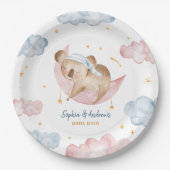 Assiettes En Carton Plaques de papier pour révélation de genre Twinkle (Devant)