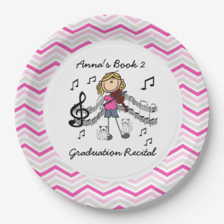 Assiettes En Carton Plaques de papier pour violon personnalisées