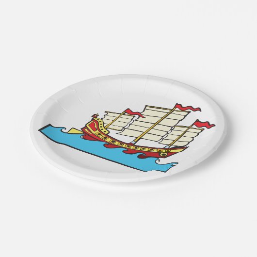 Assiettes En Carton Plaques de papier pour voilier chinois (Angle)