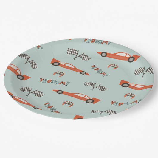 Assiettes En Carton Plaques de papier pour voitures de course | Voitur (Angle)