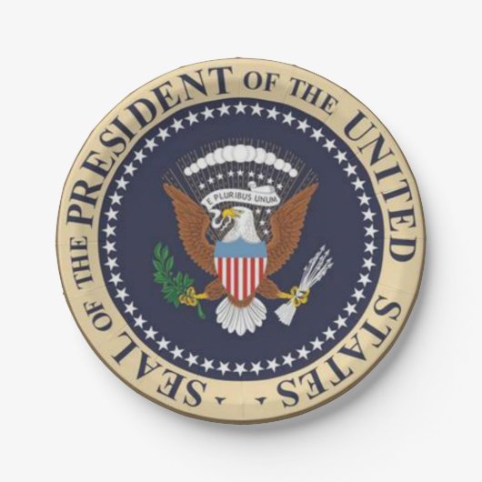 Assiettes En Carton Plaques de papier Président (Devant)