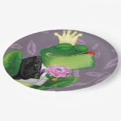 Assiettes En Carton Plaques de papier Prince Frog Drôle (Angle)