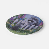 Assiettes En Carton Plaques de papier Raccoon et bébé (Angle)