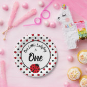 Assiettes En Carton Plaques de papier rétro pois de Ladybugs (Fête)