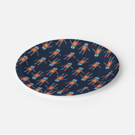 Assiettes En Carton Plaques de papier robot (Angle)