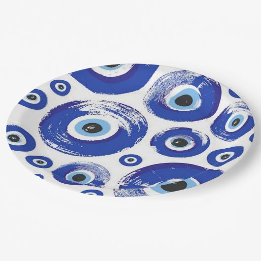 Assiettes En Carton Plaques de papier rond EVIL (Angle)