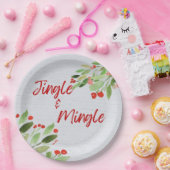 Assiettes En Carton Plaques de papier rond Jingle et Mingle (Fête)