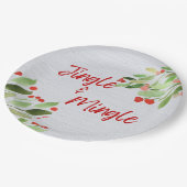 Assiettes En Carton Plaques de papier rond Jingle et Mingle (Angle)