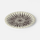 Assiettes En Carton Plaques de papier Rose Compass (Angle)