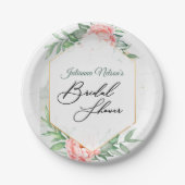 Assiettes En Carton Plaques de papier rose et vert (Devant)