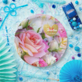Assiettes En Carton Plaques de papier Rose personnalisées (Fête)