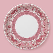 Assiettes En Carton Plaques de papier rouge saule classique