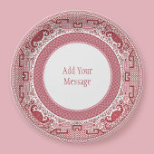 Assiettes En Carton Plaques de papier rouge saule classique