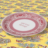 Assiettes En Carton Plaques de papier rouge saule classique