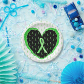 Assiettes En Carton Plaques de papier ruban Lyme Sensibilisation à la  (Fête)