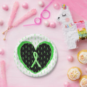 Assiettes En Carton Plaques de papier ruban Lyme Sensibilisation à la  (Fête)