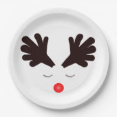 Assiettes En Carton Plaques de papier Rudolph (Devant)