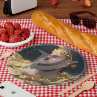 Assiettes En Carton Plaques de papier Rune Homme Riche |Feoh Fehu Viki