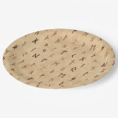 Assiettes En Carton Plaques de papier Runes (Angle)