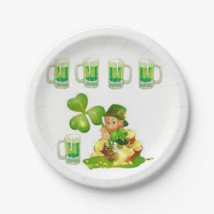 Assiettes En Carton Plaques de papier Saint Patrick's Day