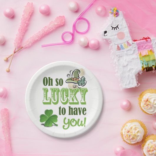 Assiettes En Carton Plaques de papier Saint Patrick's Day (Fête)