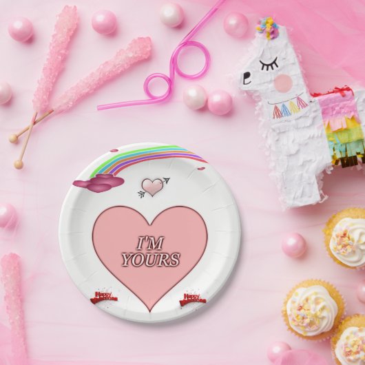 Assiettes En Carton Plaques de papier Saint-Valentin (Fête)