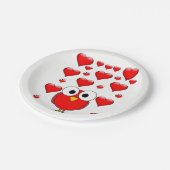Assiettes En Carton Plaques de papier Saint-Valentin (Angle)