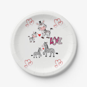 Assiettes En Carton Plaques de papier Saint-Valentin