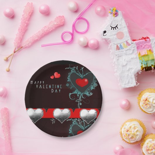 Assiettes En Carton Plaques de papier Saint-Valentin (Fête)