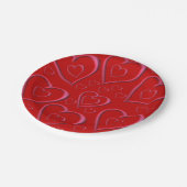 Assiettes En Carton Plaques de papier Saint-Valentin (Angle)