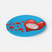 Assiettes En Carton Plaques de papier Saint-Valentin (Angle)