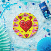 Assiettes En Carton Plaques de papier Saint-Valentin (Fête)