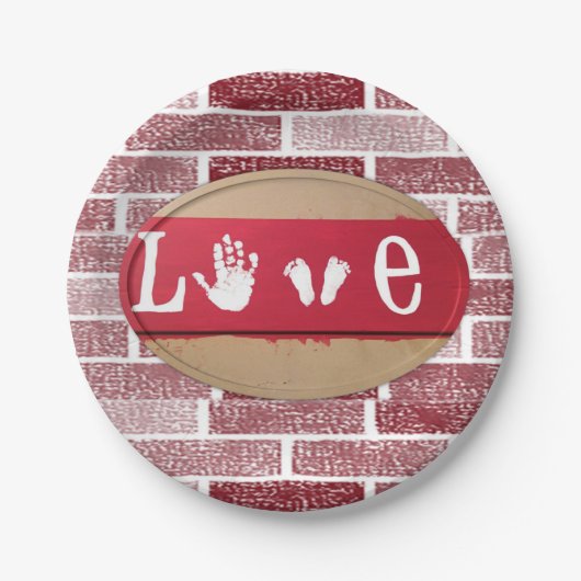 Assiettes En Carton Plaques de papier Saint-Valentin (Devant)