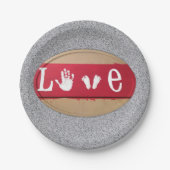 Assiettes En Carton Plaques de papier Saint-Valentin (Devant)