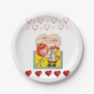 Assiettes En Carton Plaques de papier Saint-Valentin
