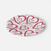 Assiettes En Carton Plaques de papier Saint-Valentin (Angle)
