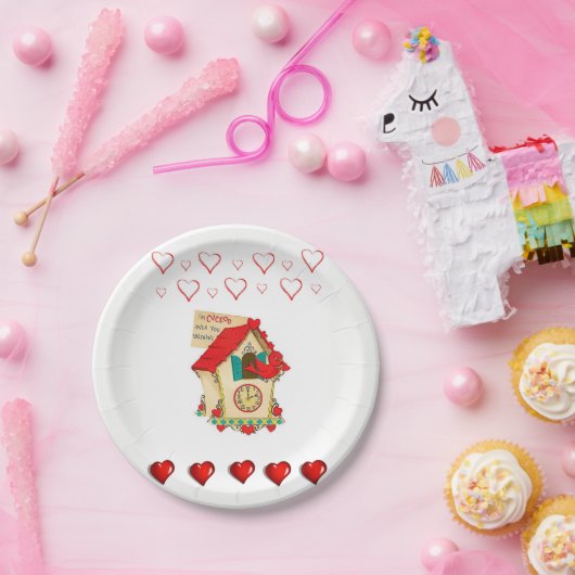 Assiettes En Carton Plaques de papier Saint-Valentin (Fête)