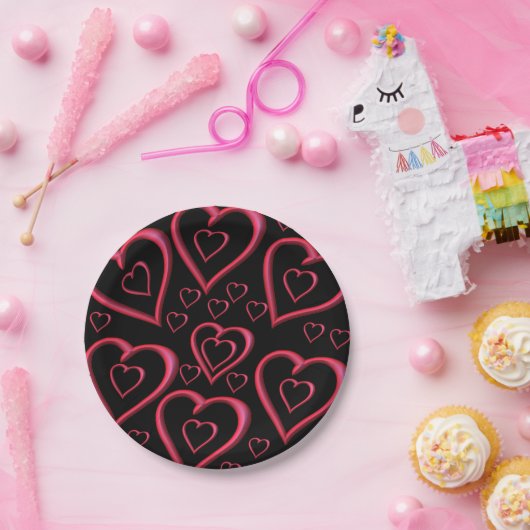 Assiettes En Carton Plaques de papier Saint-Valentin (Fête)