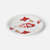Assiettes En Carton Plaques de papier Saint-Valentin (Angle)
