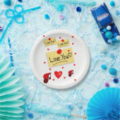 Assiettes En Carton Plaques de papier Saint-Valentin (Fête)