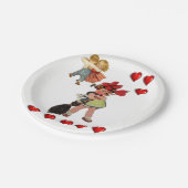 Assiettes En Carton Plaques de papier Saint-Valentin (Angle)