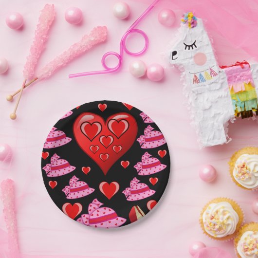 Assiettes En Carton Plaques de papier Saint-Valentin (Fête)