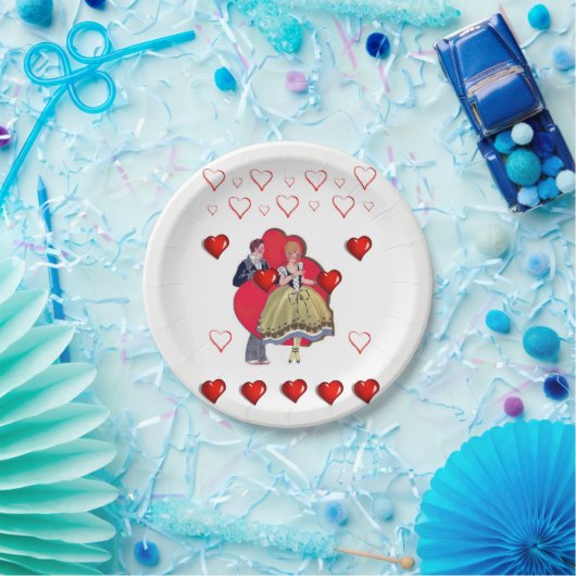 Assiettes En Carton Plaques de papier Saint-Valentin (Fête)