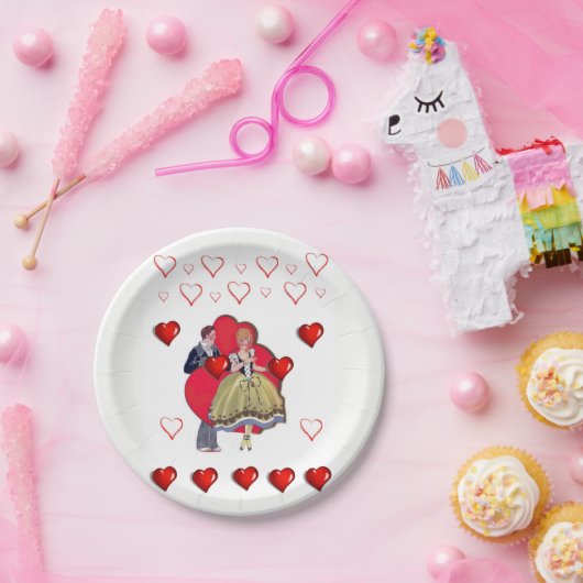 Assiettes En Carton Plaques de papier Saint-Valentin (Fête)