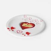 Assiettes En Carton Plaques de papier Saint-Valentin (Angle)